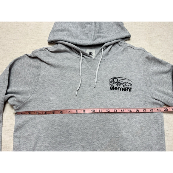 Element Hoodie Men’s Small Gray Future Is Nature Graphic Pullover Lightweight - Picture 5 of 9